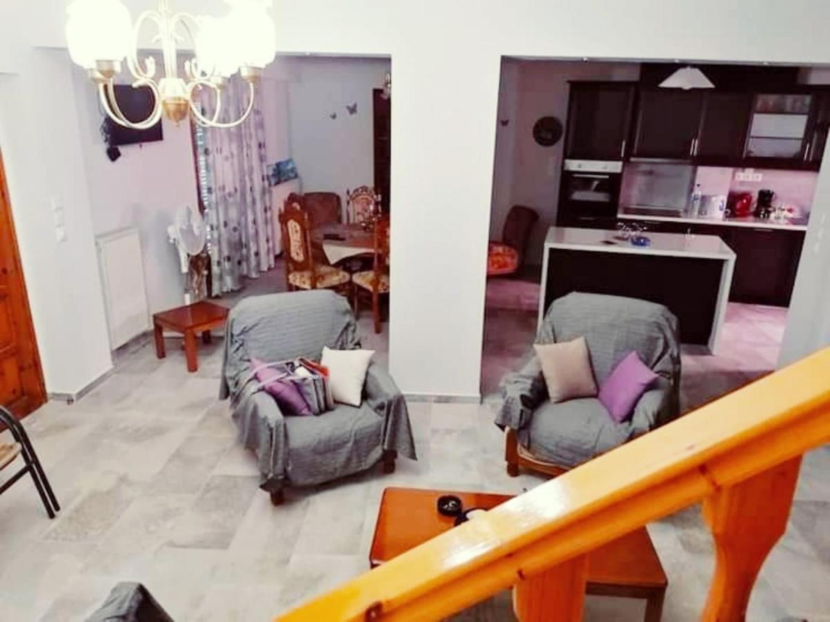 Traditional Panoramic Sea View House Lakones Exterior photo