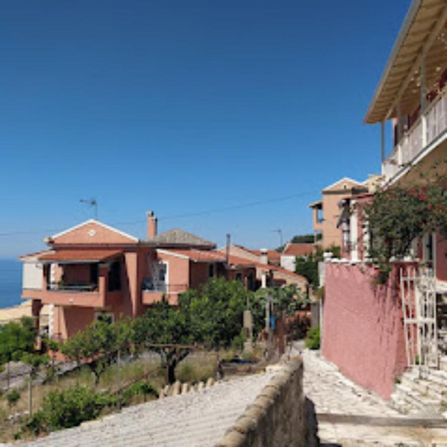 Traditional Panoramic Sea View House Lakones Exterior photo